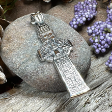 Load image into Gallery viewer, Irish Celtic Cross Necklace in Sterling Silver
