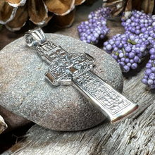 Load image into Gallery viewer, Irish Celtic Cross Necklace in Sterling Silver
