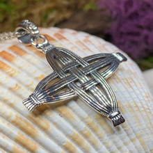 Load image into Gallery viewer, Protection St. Brigid&#39;s Cross Necklace
