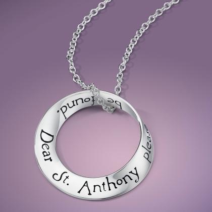 St Anthony's Prayer - Mobius Necklace - Celtic Reader