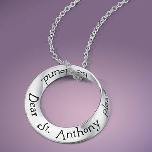 St Anthony's Prayer - Mobius Necklace - Celtic Reader