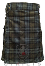 Load image into Gallery viewer, Utility Kilt – GlenLoch, Black Watch Weathered
