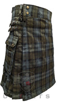Load image into Gallery viewer, Utility Kilt – GlenLoch, Black Watch Weathered
