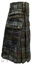 Load image into Gallery viewer, Utility Kilt – GlenLoch, Black Watch Weathered
