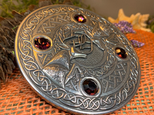 Load image into Gallery viewer, Large Celtic Fighting Stag Brooch - Handmade in Scotland

