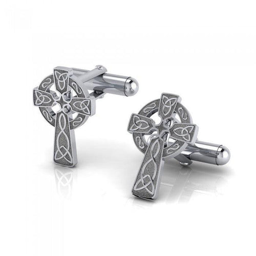 Undying Love of a Divine Celtic Cross Cufflinks - Celtic Reader
