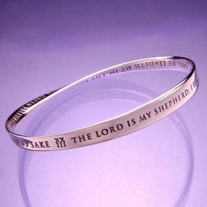 23rd Psalm "The Lord Is My Shepherd" - Mobius Bracelet