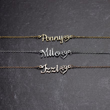 Load image into Gallery viewer, Dog Mom Necklace - just add your pet&#39;s name!
