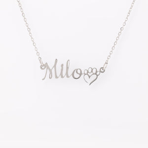 Dog Mom Necklace - just add your pet's name!