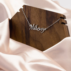 Dog Mom Necklace - just add your pet's name!
