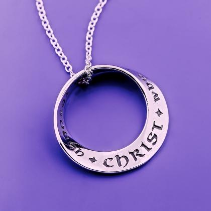 I Can Do All Things Through Christ - Mobius Necklace