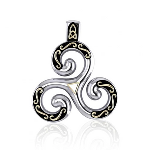 Celtic Spiral of Life ~ Sterling Silver Triquetra Necklace