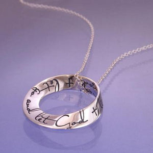 Let Go and Let God Mobius Necklace