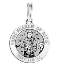 Load image into Gallery viewer, Saint Francis of Assisi - Saints Medal Necklace
