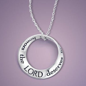 A Woman Who Honors the Lord - Mobius Necklace
